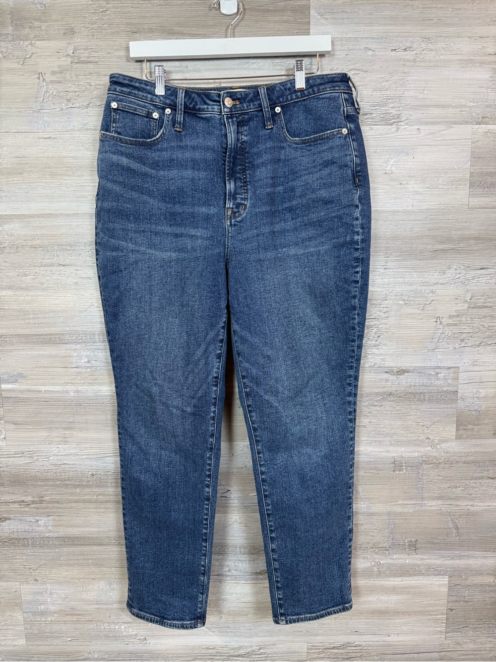 Madewell Curvy Perfect Vintage Jean Manorford Wash High Rise Denim 31 NH670